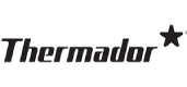 Thermador logo representing luxury kitchen appliances serviced and repaired by Greenergy.