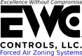 EWC Controls logo representing HVAC zoning and forced air zoning systems installed and serviced by Greenergy.
