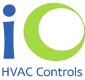 iO HVAC Controls logo representing advanced HVAC zoning and climate control systems installed by Greenergy.