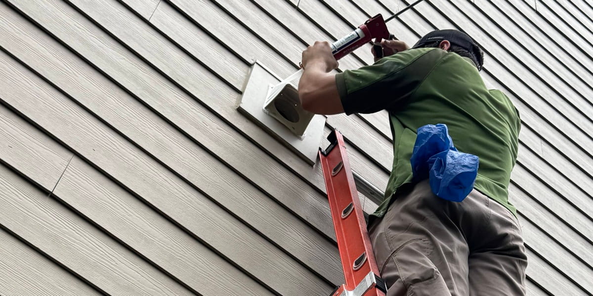 Dryer vent cleaning service to prevent fire hazards
